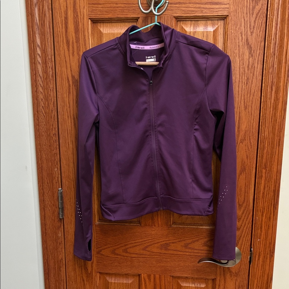 Hind Women's Deep Purple Bomber Jacket, S